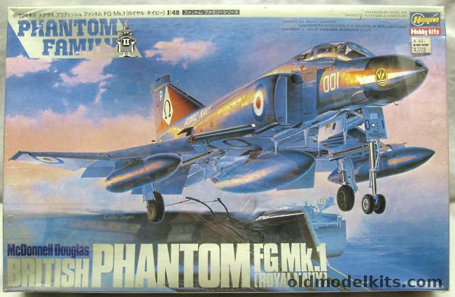 Hasegawa 1/48 McDonnell Douglas British Phantom FG Mk1 - Royal Navy F-4, P15 plastic model kit